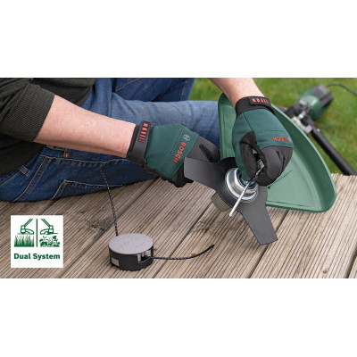 Триммер садовый Bosch AFS 23-37 1000Вт леска 37см нож 23см 5.7кг (0.600.8A9.000)