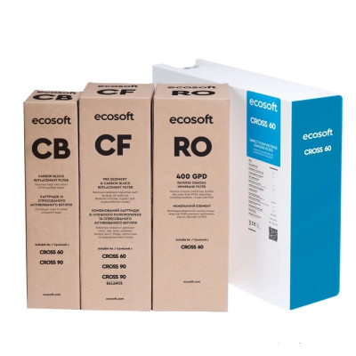 Фільтр зворотного осмосу Ecosoft Cross60, мембрана 400gpd Фільтр зворотного осмосу Ecosoft Cross60, мембрана 400gpd