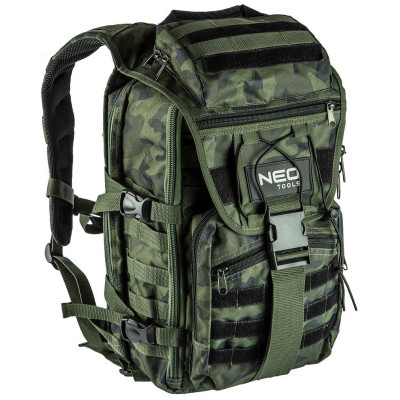 Рюкзак Neo Tools Camo, 30л, поліестер 600D, посилений, камуфляж Рюкзак Neo Tools Camo, 30л, поліестер 600D, посилений, камуфляж