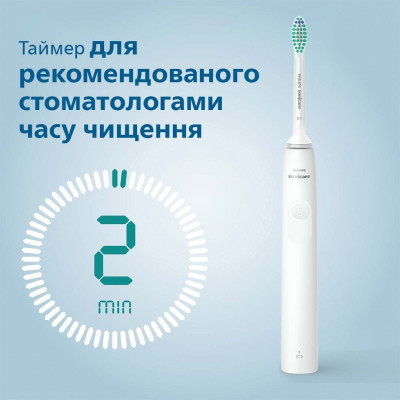 Щітка зубна електр. Philips, Sonicare 2100 Series, 31т. колив/хв, насадок-1, білий