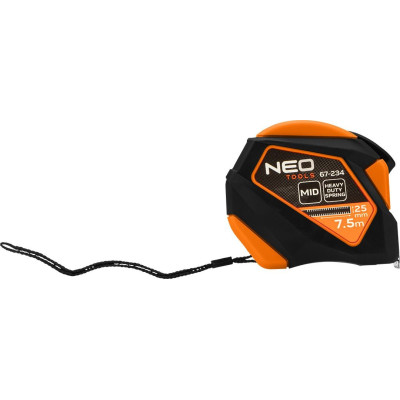 Neo Tools Рулетка, 7.5мx25мм, з фіксатором змотування, магніт Neo Tools Рулетка, 7.5мx25мм, з фіксатором змотування, магніт
