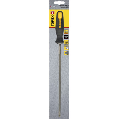 Напилок для заточування пиляльних ланцюгів TOPEX, круглий, двокомпонентне руків'я, 4х200мм