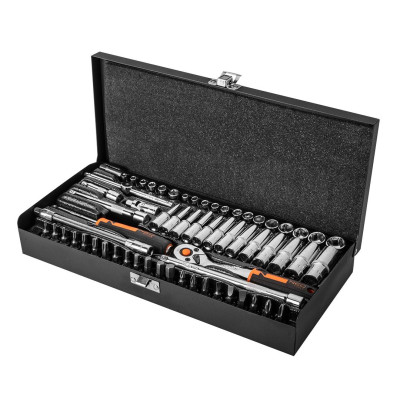 Neo Tools Набір інструментів, Набір торцевих головок, 63шт, 1/4 Neo Tools Набір інструментів, Набір торцевих головок, 63шт, 1/4