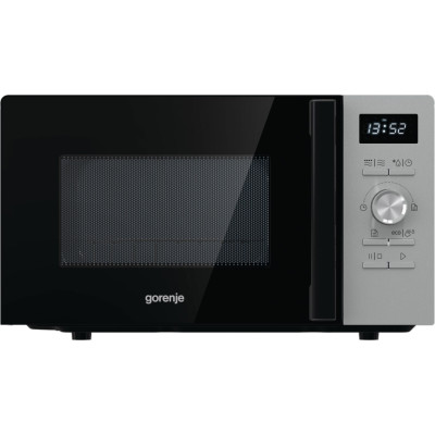 Микроволновая печь Gorenje, 20л, электр. упр., 800Вт, гриль, дисплей, 11 программ, нерж (MO20A4XH)