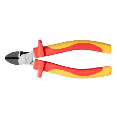 Neo Tools Кусачки-бокорізи, діелектричні, для робіт під напругою 1000В, 55-60HRc, 180мм, CrV Neo Tools Кусачки-бокорізи, діелектричні, для робіт під напругою 1000В, 55-60HRc, 180мм, CrV