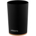 Склянка для зубних щіток ARDESTO Minimalism 7.8x11.3см, поліпропілен, бамбук, чорний