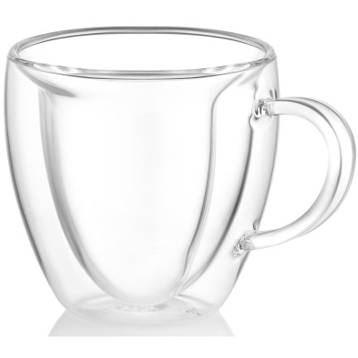 Набір чашок з ручками і подвійними стінками ARDESTO, 330мл, 2шт, боросилікатне скло, прозорий Набір чашок з ручками і подвійними стінками ARDESTO, 330мл, 2шт, боросилікатне скло, прозорий