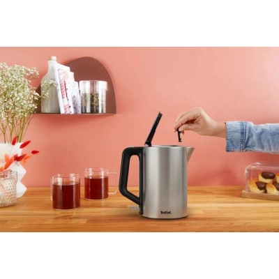 Електрочайник Tefal Bronx Electric 1.7л, нерж. сталь, сірий