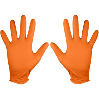 Neo Tools Рукавички робочі/медичні, перфоровані нітрилові, р.M, 50шт., помаранчевий Neo Tools Рукавички робочі/медичні, перфоровані нітрилові, р.M, 50шт., помаранчевий