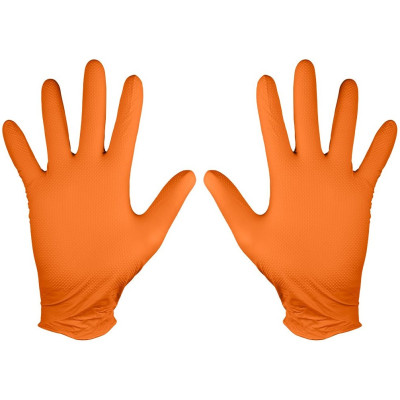 Рукавички робочі/медичні Neo Tools, перфоровані нітрилові, р.M, помаранчевий, 50шт Рукавички робочі/медичні Neo Tools, перфоровані нітрилові, р.M, помаранчевий, 50шт