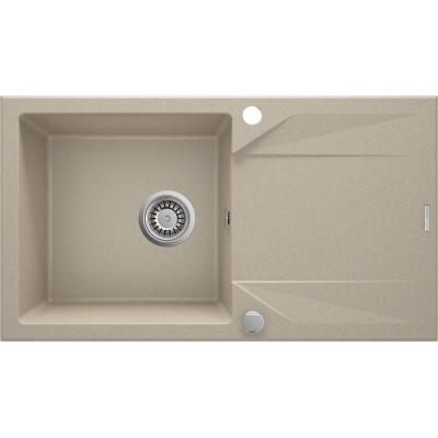 Мийка кухонна Deante Evora, граніт, прямокутник, з крилом, 780х440х193мм, чаша - 1, накладна, пісок Мийка кухонна Deante Evora, граніт, прямокутник, з крилом, 780х440х193мм, чаша - 1, накладна, пісок