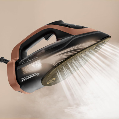 Утюг Tefal Ultimate Power Pro, 3200Вт, 350мл, паровой удар -300гр, постоянный пар - 85гр, керам. подошва, черно-золотой (FV9E50E0) Утюг Tefal Ultimate Power Pro, 3200Вт, 350мл, паровой удар -300гр, постоянный пар - 85гр, керам. подошва, черно-золотой (FV9E50E0)