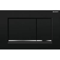 Смывная клавиша GEBERIT SIGMA30, двойной смыв, черный/хром глянцевый/черный (115.883.KM.1)