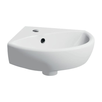 GEBERIT SELNOVA умывальник 41,4*16,4*41,2см, угловой, с отверстием под смеситель в центре, перелив видимый 500.326.01.1