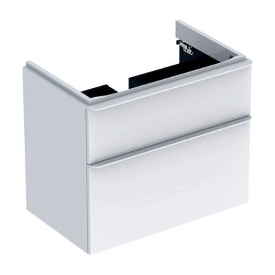 GEBERIT SMYLE Square тумба 73,4*61,7*47см, під умивальник, з 2-ма шухлядками, білий глянець 500.353.00.1