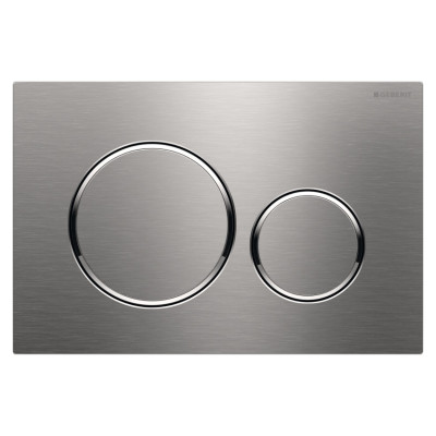 GEBERIT SIGMA20 змивна клавіша, подвійний змив, нержавіюча сталь матова/полірована/матова (115.882.SN.1)