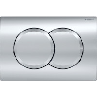 GEBERIT DELTA 01 змивна клавіша, пластик, хром глянець. (115.107.21.1)