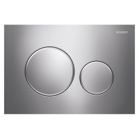 GEBERIT SIGMA20 змивна клавіша, подвійний змив, хром глянсовий/хром матовий/хром глянцевий (115.882.KH.1)