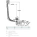 Сифон для ванни VIEGA SIMPLEX  автомат 725мм 595678