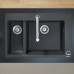 Кухонна мойка HANSGROHE S510-F635, вбудована 180/450, колір чорний графіт 43315170