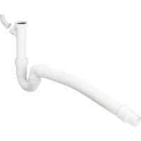 Полусифон трубный для моек с отводом и гофрой (101633) Полусифон трубный для моек с отводом и гофрой (101633)