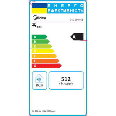 Водонагреватель MIDEA  10л (D10-20VI(O))