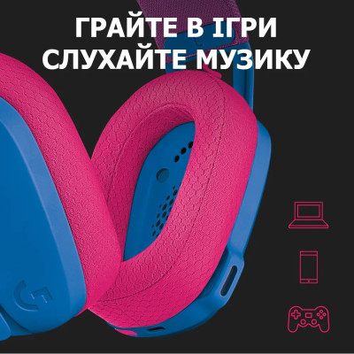 Bluetooth-гарнитура Logitech G435 Wireless Blue (981-001062)