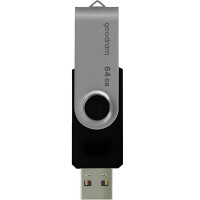 Флеш-накопичувач USB2.0 64GB Goodram UTS2 (Twister) Black (UTS2-0640K0R11) Флеш-накопичувач USB2.0 64GB Goodram UTS2 (Twister) Black (UTS2-0640K0R11)