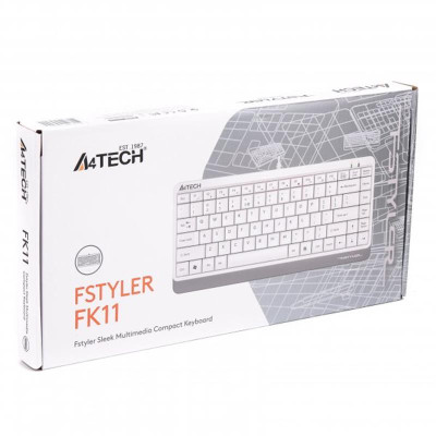 Клавіатура A4Tech FK11 White Клавіатура A4Tech FK11 White