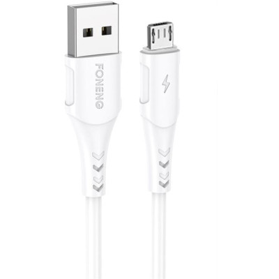 Кабель Foneng X81 USB - micro USB (M/M), 2.1 A, 1 м, White (X81-CA-MU) Кабель Foneng X81 USB - micro USB (M/M), 2.1 A, 1 м, White (X81-CA-MU)