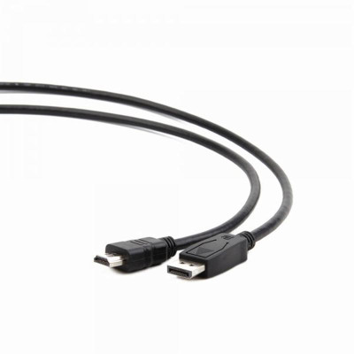 Кабель Cablexpert DisplayPort - HDMI (M/M), 3 м, Black (CC-DP-HDMI-3M) Кабель Cablexpert DisplayPort - HDMI (M/M), 3 м, Black (CC-DP-HDMI-3M)