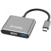 USB-хаб СolorWay USB Type-C 3-в-1 (CW-HUB08)
