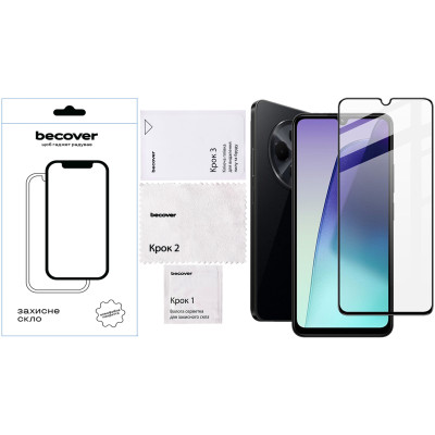 Захисне скло BeCover для Xiaomi Redmi 14C 4G / Poco C75 Black (712320)