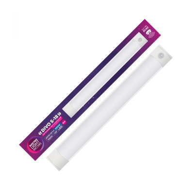 Світильник накладний світлодіодний з датчиком руху ELM Divo S 18W 6500К 26-0131 Світильник накладний світлодіодний з датчиком руху ELM Divo S 18W 6500К 26-0131