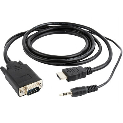 Кабель Cablexpert HDMI - VGA, (M/F), 5 м, Black (A-HDMI-VGA-03-5M) Кабель Cablexpert HDMI - VGA, (M/F), 5 м, Black (A-HDMI-VGA-03-5M)