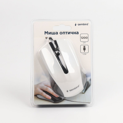 Миша Gembird MUS-101-W White