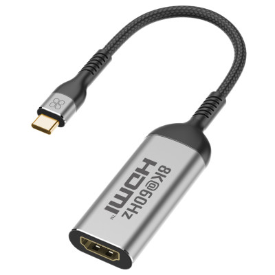 Адаптер Promate MediaLink-8K USB Type-C - HDMI (M/F) Grey Адаптер Promate MediaLink-8K USB Type-C - HDMI (M/F) Grey