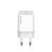 Мережевий зарядний пристрій ColorWay GaN Mini 20W PD Port PPS USB-C White (CW-CHS059PD-WT)