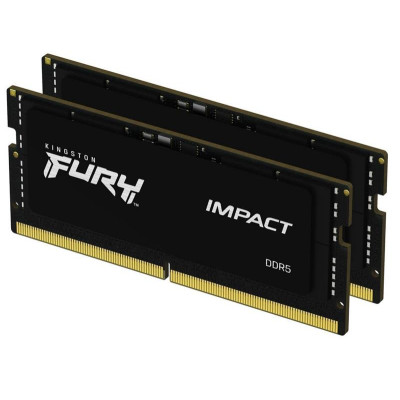 Модуль пам`ятi SO-DIMM 2x16GB/4800 DDR5 Kingston Fury Impact (KF548S38IBK2-32) Модуль пам`ятi SO-DIMM 2x16GB/4800 DDR5 Kingston Fury Impact (KF548S38IBK2-32)