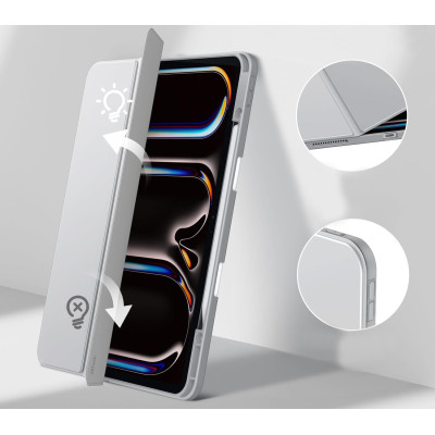 Чохол-книжка BeCover Soft Edge TPU з кріпленням Apple Pencil для Apple iPad Pro 13 Чохол-книжка BeCover Soft Edge TPU з кріпленням Apple Pencil для Apple iPad Pro 13