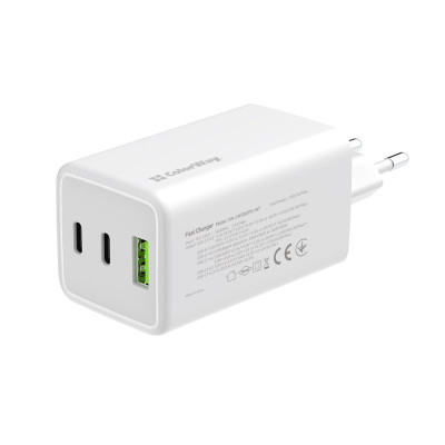 Мережевий зарядний пристрій ColorWay GaN Mini 100W PD Port PPS USB (USB-2C1A) White (CW-CHS061PD-WT)