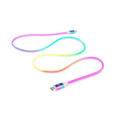 Кабель REAL-EL Premium USB Type-C - USB Type-C (M/M), 1 м, Rainbow (EL123500053) Кабель REAL-EL Premium USB Type-C - USB Type-C (M/M), 1 м, Rainbow (EL123500053)