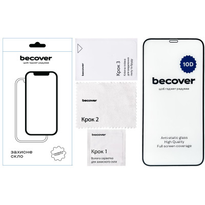 Захисне скло BeCover для Apple iPhone 11 10D Black (711323)