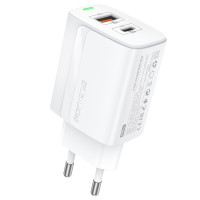 Зарядний пристрій Foneng EU66 (USBх3A, USB-Cх3A) 20W White (EU66-CH-W) Зарядний пристрій Foneng EU66 (USBх3A, USB-Cх3A) 20W White (EU66-CH-W)