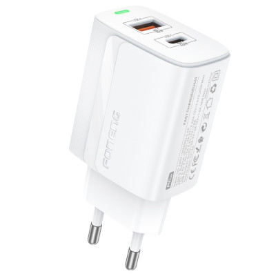 Зарядний пристрій Foneng EU66 (USBх3A, USB-Cх3A) 20W White (EU66-CH-W) Зарядний пристрій Foneng EU66 (USBх3A, USB-Cх3A) 20W White (EU66-CH-W)