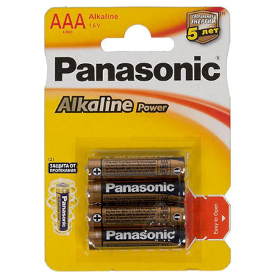 Батарейка Panasonic Alkaline Power AAA/LR03 BL 4 шт Батарейка Panasonic Alkaline Power AAA/LR03 BL 4 шт