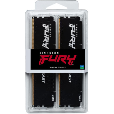 Модуль пам`яті DDR5 2x16GB/5600 Kingston Fury Beast Black (KF556C40BBK2-32)