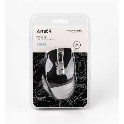 Миша бездротова A4Tech FG35 Grey USB