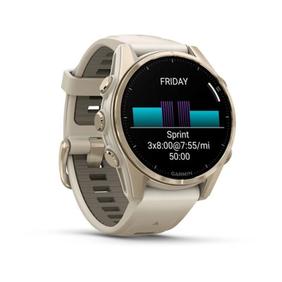 Смарт-годинник Garmin Fenix 8 43mm AMOLED Sapphire Soft Gold with Fog Gray Silicone (010-02903-18) Смарт-годинник Garmin Fenix 8 43mm AMOLED Sapphire Soft Gold with Fog Gray Silicone (010-02903-18)