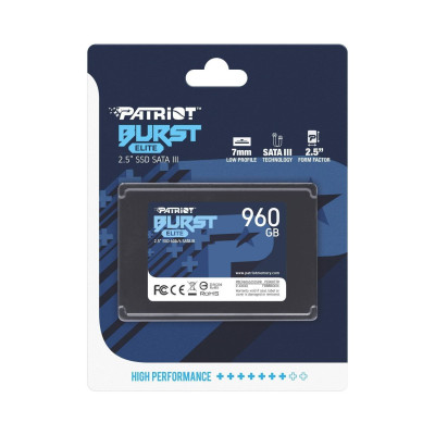 Накопичувач SSD 960GB Patriot Burst Elite 2.5 Накопичувач SSD 960GB Patriot Burst Elite 2.5